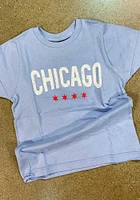 Rally Chicago Youth Light Blue Stars Short Sleeve T-Shirt