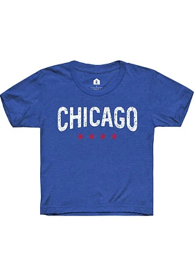 Rally Chicago Youth Blue Stars Short Sleeve T-Shirt