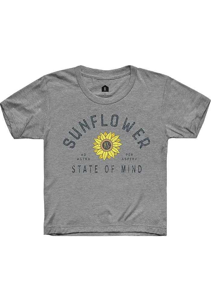 Rally Kansas Youth Sunflower State of Mind Short Sleeve T-Shirt