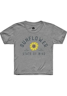 Rally Kansas Youth Sunflower State of Mind Short Sleeve T-Shirt