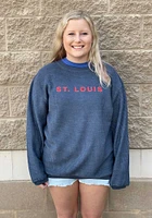 Rally St Louis Womens Navy Blue Armour Wordmark Crew Sweatshirt