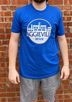 Rally Aggieville Blue City Circle Short Sleeve Fashion T Shirt