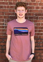 Rally Manhattan Pink Konza Prairie State Shape Short Sleeve Fashion T Shirt