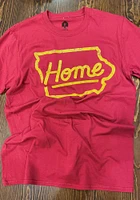Rally Iowa Cardinal Home Short Sleeve T Shirt