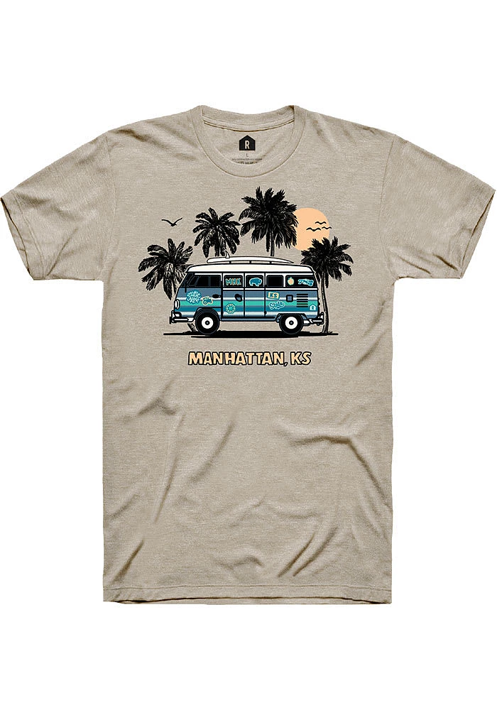 Rally Manhattan Tan Retro Bus Short Sleeve T Shirt
