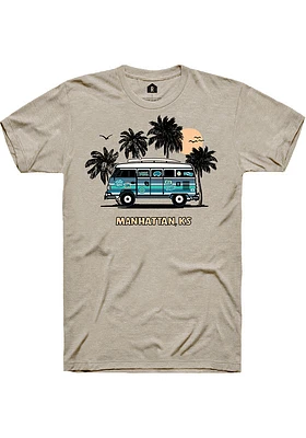 Rally Manhattan Tan Retro Bus Short Sleeve T Shirt