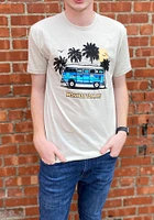 Rally Manhattan Tan Retro Bus Short Sleeve T Shirt