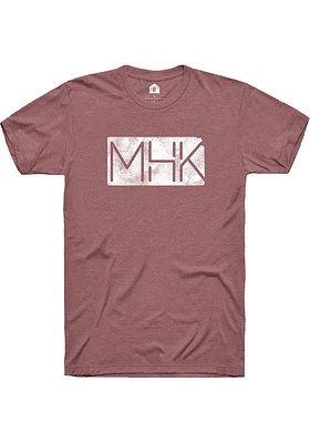 Rally Manhattan Pink MHK State Shape Short Sleeve Fashion T Shirt