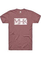 Rally Manhattan Pink MHK State Shape Short Sleeve Fashion T Shirt