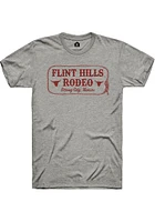 Rally Kansas Graphite Flint Hills Rodeo Short Sleeve Fashion T Shirt