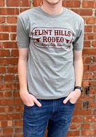 Rally Kansas Graphite Flint Hills Rodeo Short Sleeve Fashion T Shirt