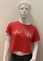 Rally St Louis Womens Red Heartbeat Short Sleeve T-Shirt