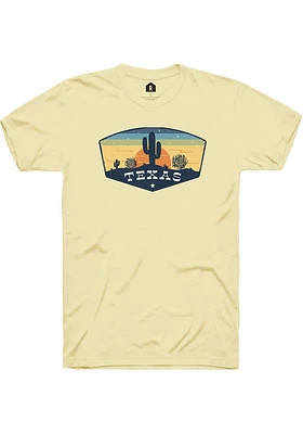 Rally Texas Yellow Tumbleweed Sunset Short Sleeve T Shirt