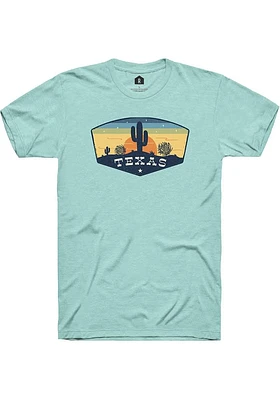Rally Texas Green Tumbleweed Sunset Short Sleeve Fashion T Shirt