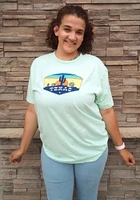 Rally Texas Green Tumbleweed Sunset Short Sleeve Fashion T Shirt