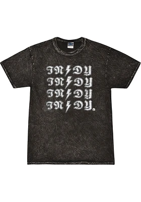 Rally Indianapolis Black Lightening Bolt Short Sleeve T Shirt
