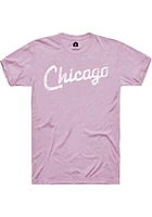 Rally Chicago Purple RH Script Short Sleeve Fashion T Shirt