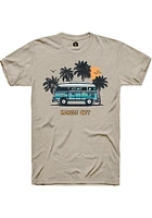 Rally Kansas City Tan Retro Bus Short Sleeve Fashion T Shirt