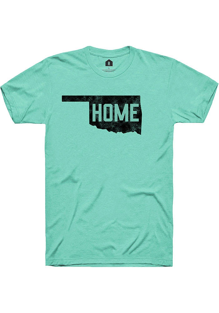 Rally Oklahoma Home State Shape Short Sleeve Fashion T Shirt
