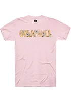 Rally Oklahoma Womens Pink Floral Short Sleeve T-Shirt