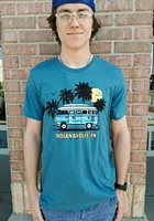 Rally Indianapolis Teal Bus Short Sleeve Fashion T Shirt