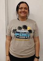 Rally Indianapolis Tan Bus Short Sleeve Fashion T Shirt
