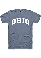 Rally Ohio Blue Arch Wordmark Short Sleeve T Shirt