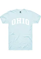 Rally Ohio Light Blue Arch Wordmark Short Sleeve T Shirt