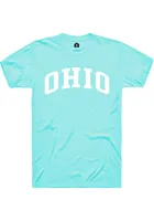 Rally Ohio Teal Arch Wordmark Short Sleeve T Shirt