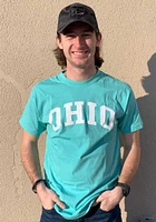 Rally Ohio Teal Arch Wordmark Short Sleeve T Shirt