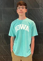 Rally Iowa Teal Arch Wordmark Short Sleeve T Shirt