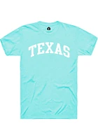 Rally Texas Teal Arch Wordmark Short Sleeve T Shirt