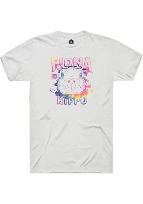 Fiona the Hippo Peaking Out Tie Dye White Short Sleeve Fashion T Shirt