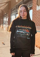 Rally Philadelphia Black Muscle Car Short Sleeve Fashion T Shirt