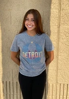 Rally Detroit Grey Wings Short Sleeve T Shirt