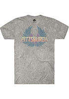 Rally Pittsburgh Grey Wings Short Sleeve T Shirt