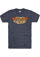 Rally Detroit Navy Blue Hot Dog Short Sleeve Fashion T Shirt