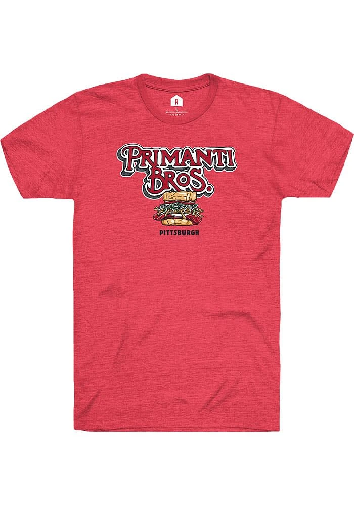 Rally Pittsburgh Red Logo Short Sleeve Fashion T Shirt