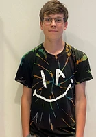 Rally Iowa IA Smiley Face Short Sleeve T Shirt