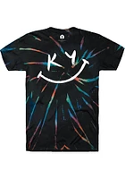 Rally Kentucky Black KY Smiley Face Short Sleeve T Shirt