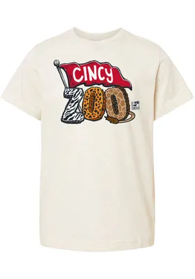 Cincinnati Zoo Youth Natural Fur Pennant Short Sleeve T-Shirt