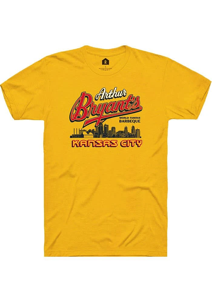 Rally Kansas City Gold World Famous Skyline Short Sleeve T Shirt