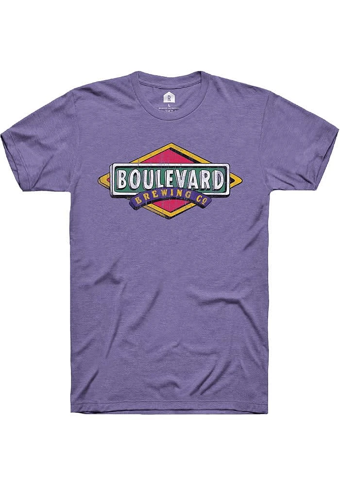 Rally Kansas City Purple Drawn Logo Short Sleeve Fashion T Shirt