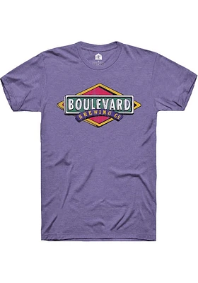 Rally Kansas City Purple Drawn Logo Short Sleeve Fashion T Shirt