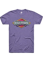 Rally Kansas City Purple Drawn Logo Short Sleeve Fashion T Shirt