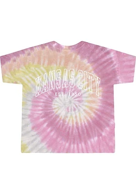 Rally Kansas City Womens Pink Arch EST Short Sleeve T-Shirt