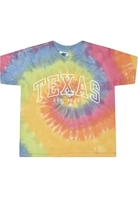 Rally Texas Womens Yellow Arch EST Short Sleeve T-Shirt