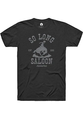 Rally Manhattan Black Western Style Short Sleeve Fashion T Shirt