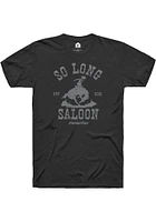 Rally Manhattan Black Western Style Short Sleeve Fashion T Shirt