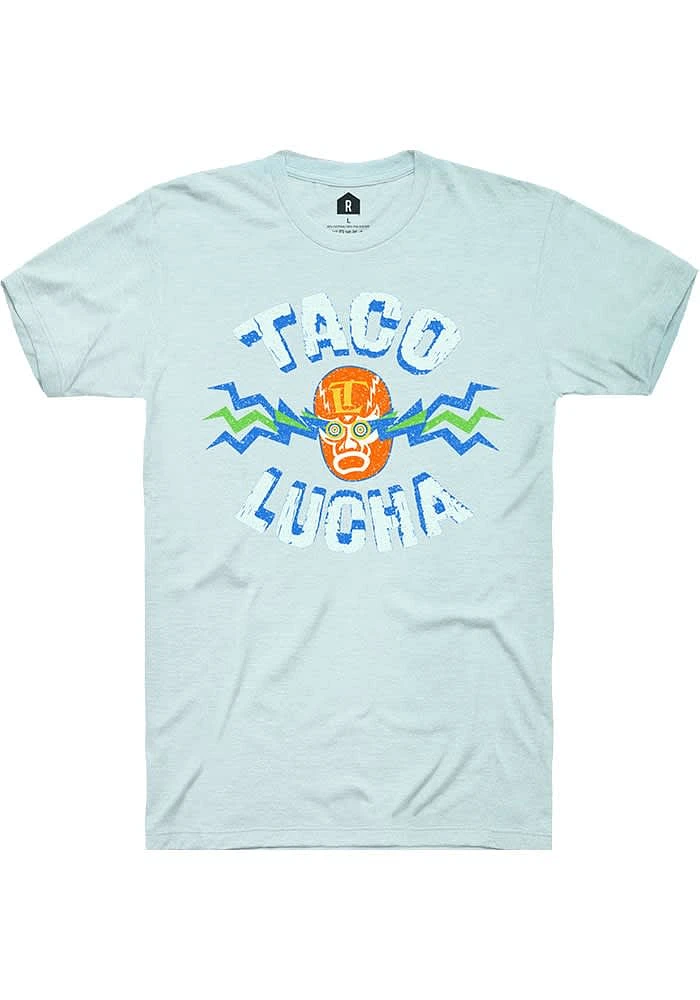 Rally Manhattan Light Blue Logo Short Sleeve Fashion T Shirt